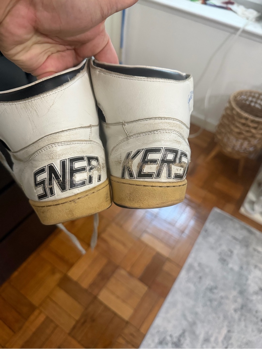 Golden Goose Sky-Star High-Top Sneakers Size 43 - Picture 3 of 8